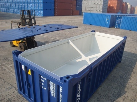 Open Top Steel Bulk Container