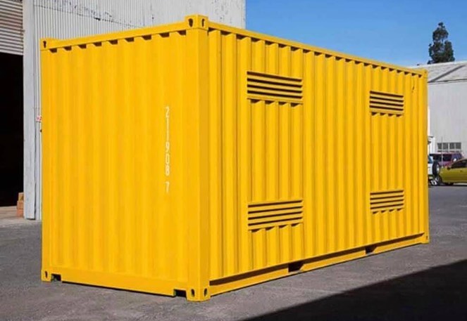 20ft Yellow Shipping Container