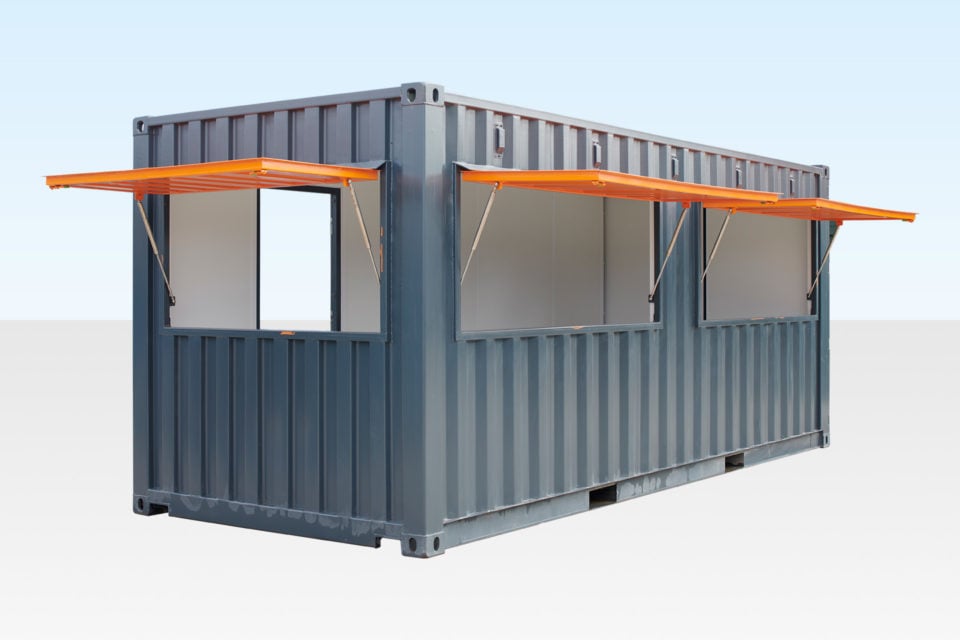 Converted Shipping Container Kiosk