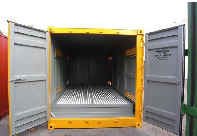 20ft Yellow Shipping Container