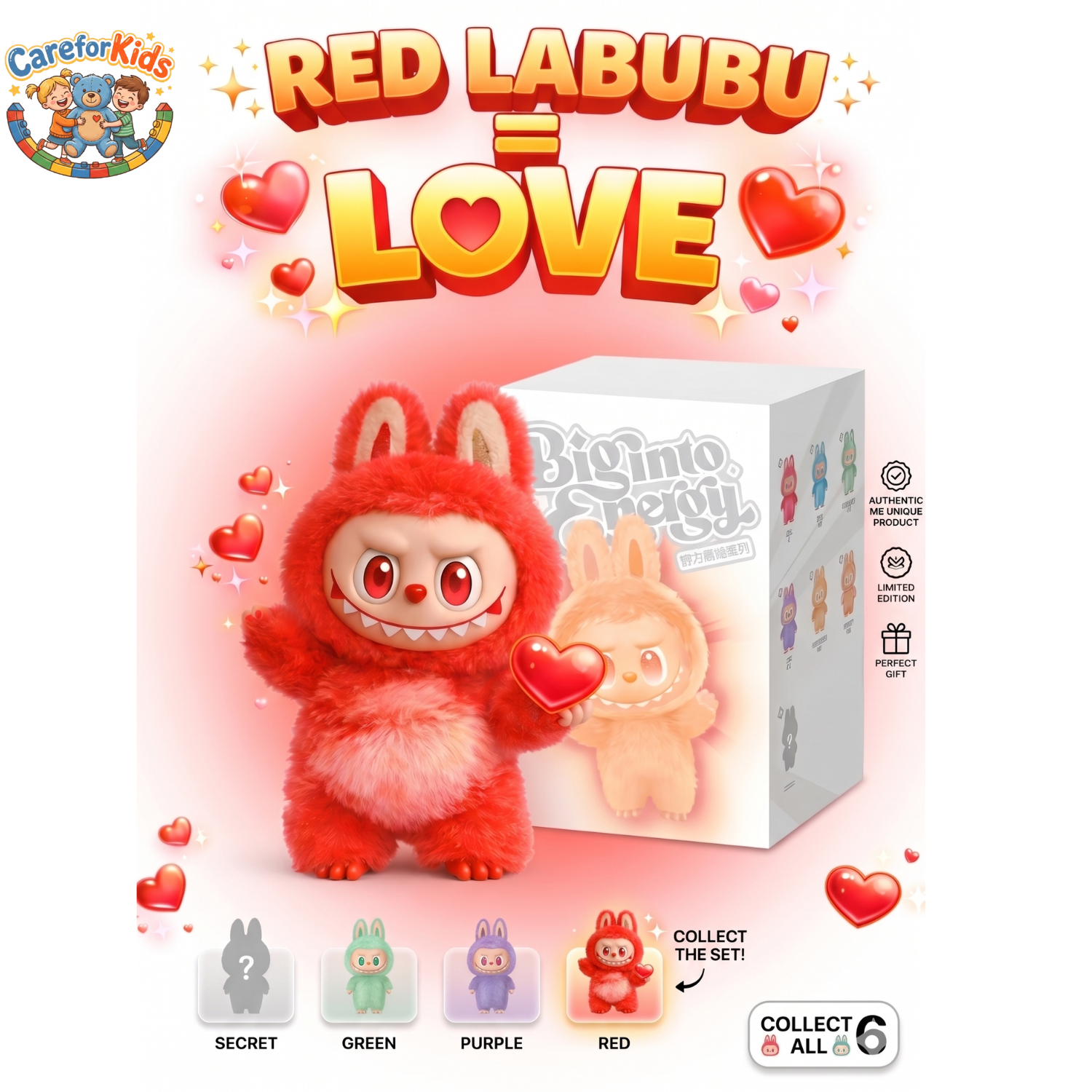 Red Labubu Doll