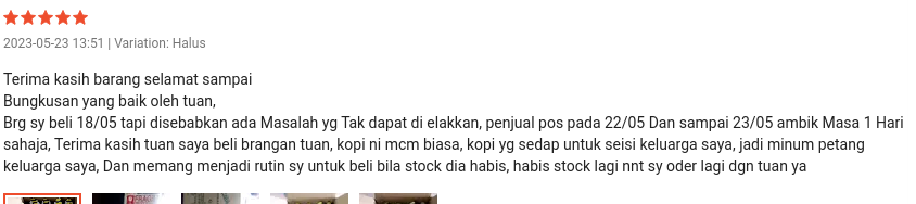 Kopi Cap Gantang 100 gram | Kopi | Kopi Kedah | Borong sekotak | Kopi Kampung