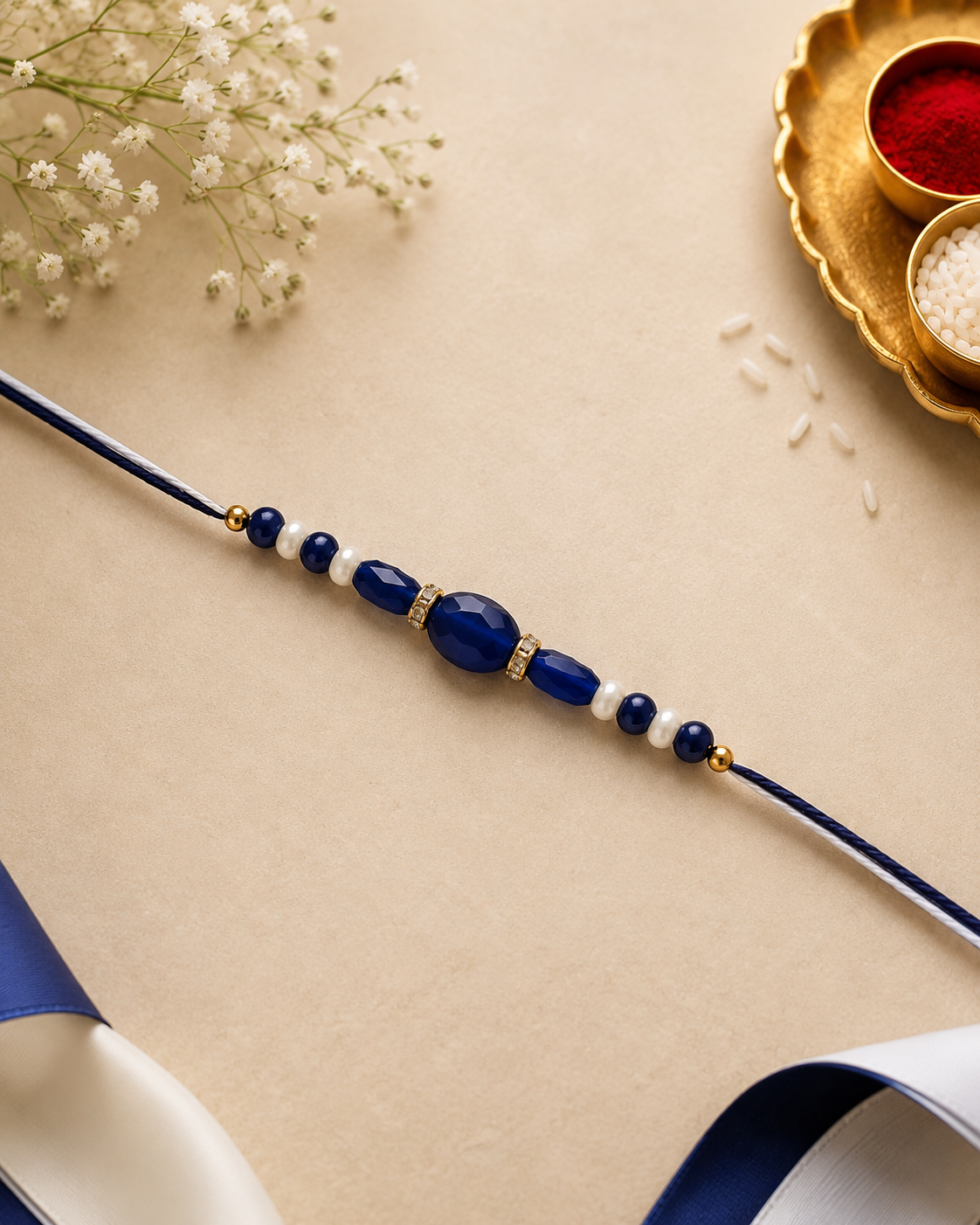 Blue Sapphire Bond Rakhi