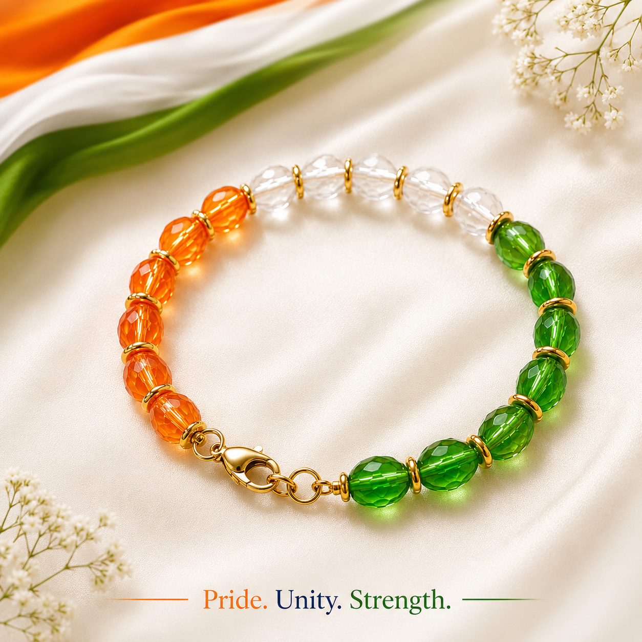 NEKI Tricolour Crystal Bracelet