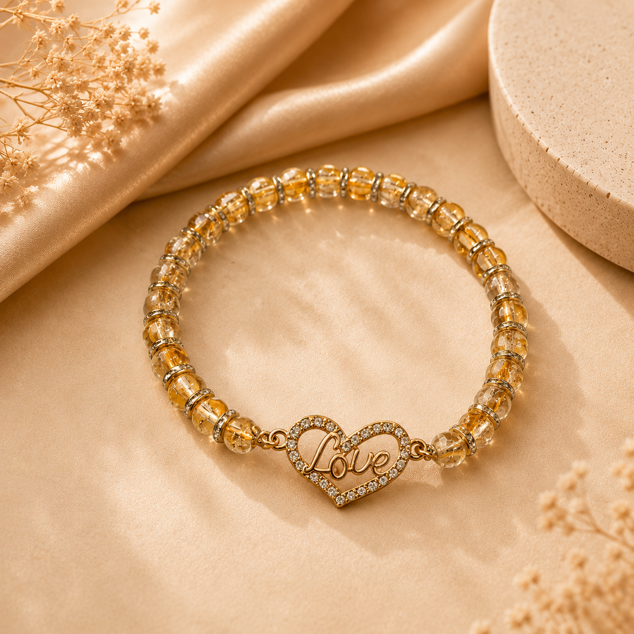 Golden Heart Love Bracelet