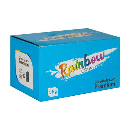 Carvão de Coco Rainbow Premium 1Kg