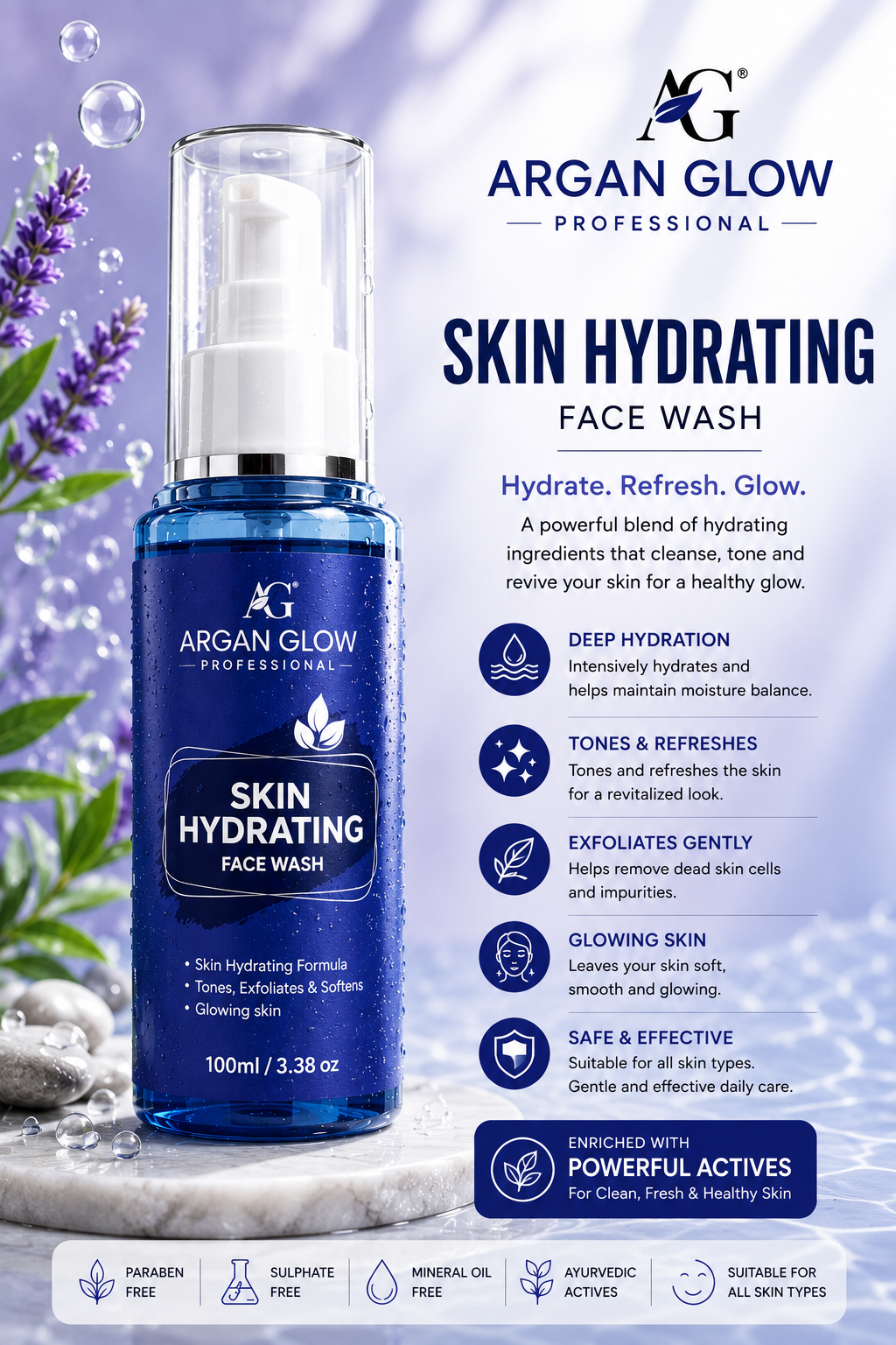 Argan Glow Skin Hydrating Face Wash