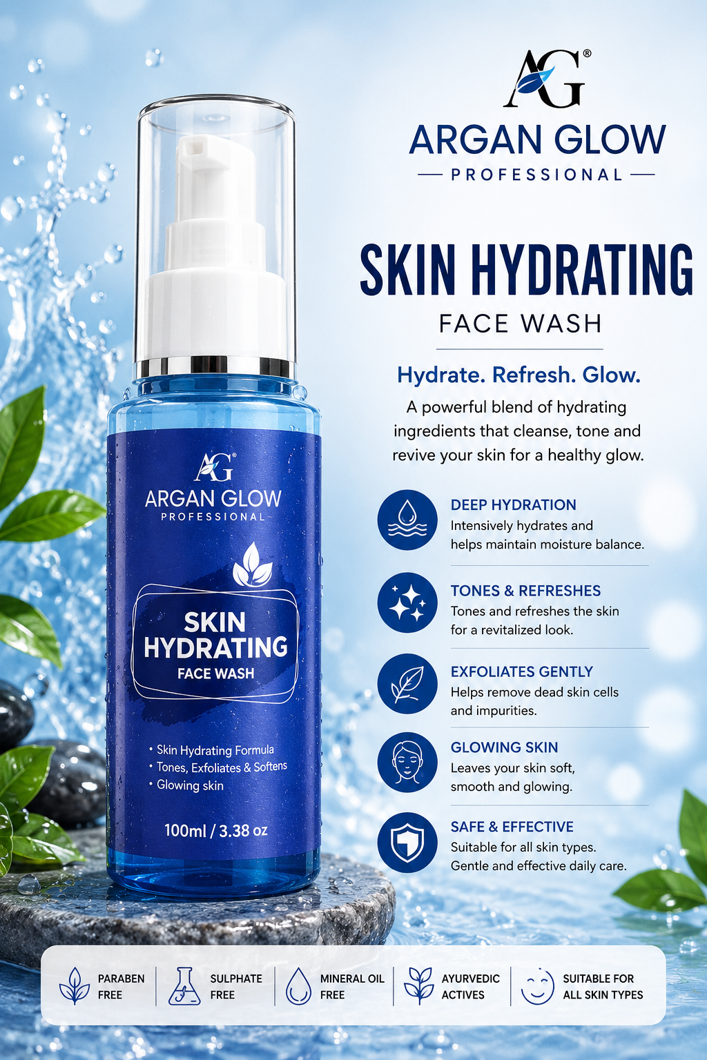 Argan Glow Skin Hydrating Face Wash