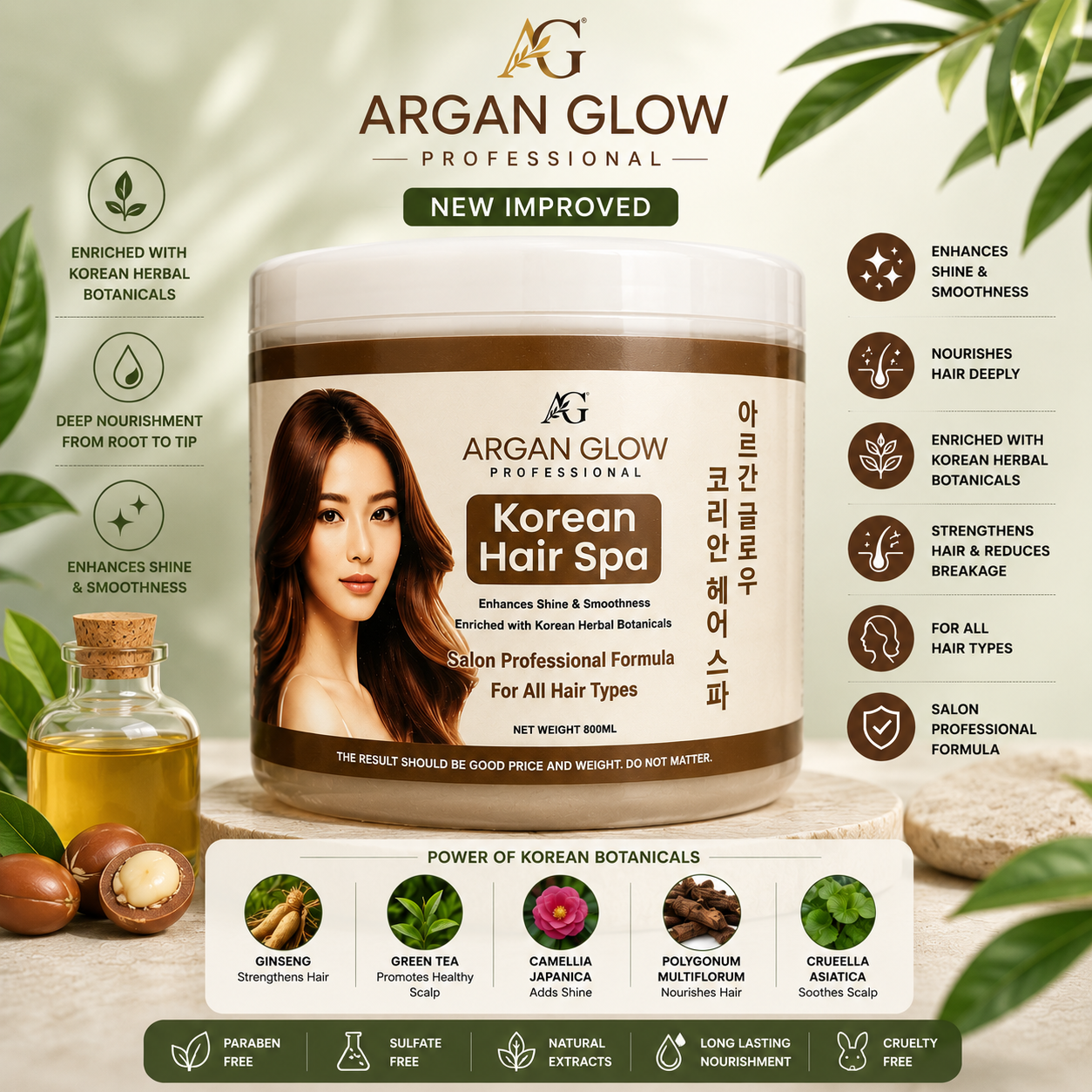 Argan Glow Professional Korean Hair Spa Treatment