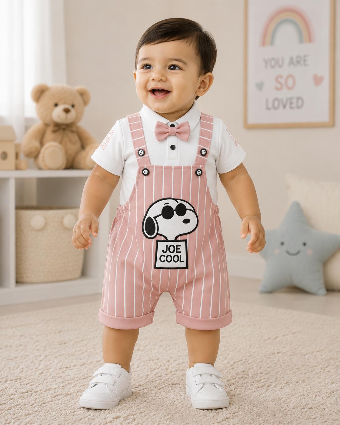 Joe Cool Baby Overall Set