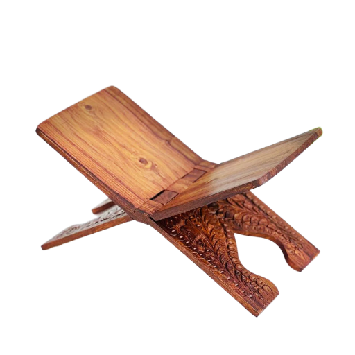 Handcrafted Wooden Book Stand