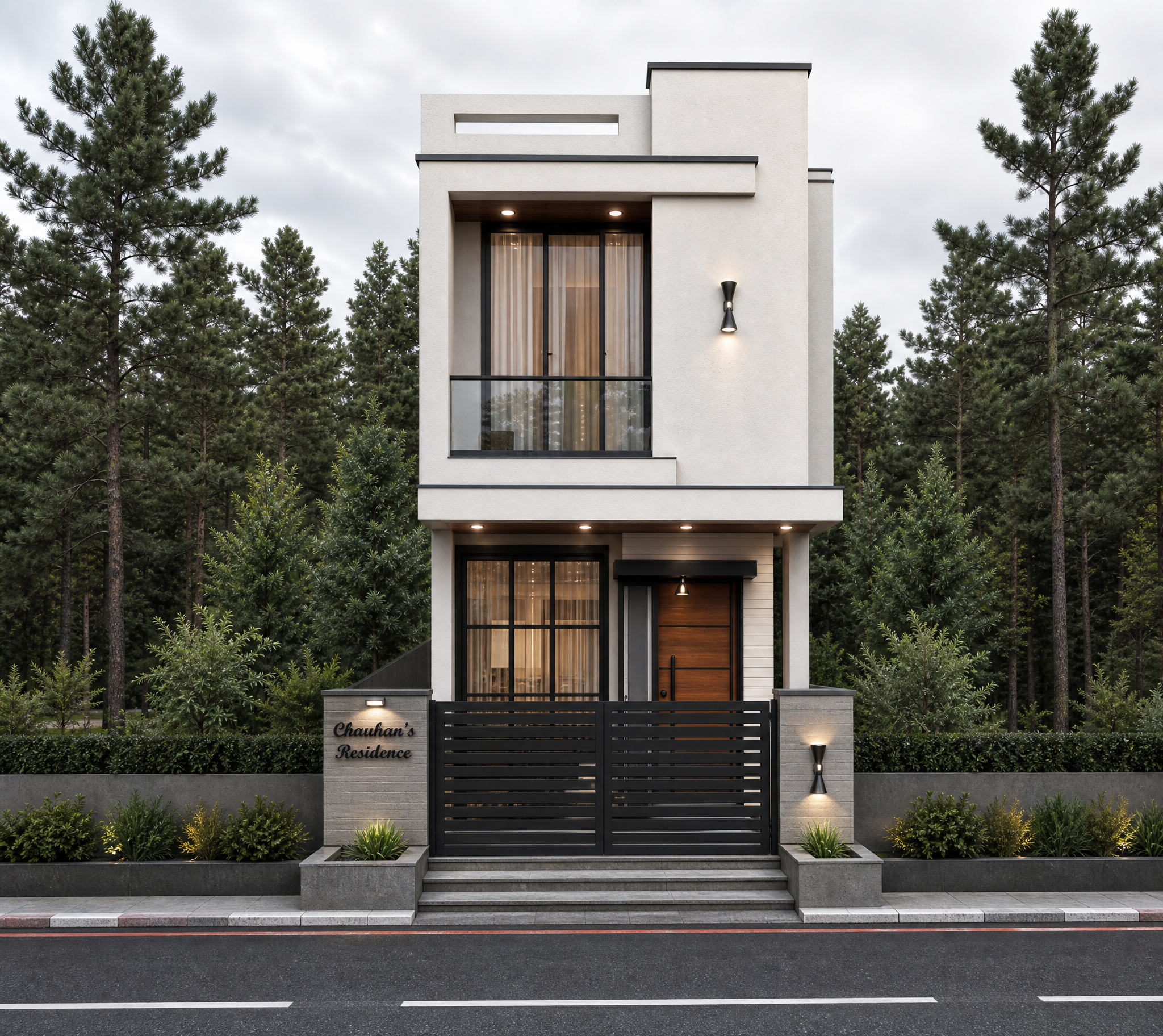 Modern Villa 05 (15x79ft) - Premium Architecutral Pack