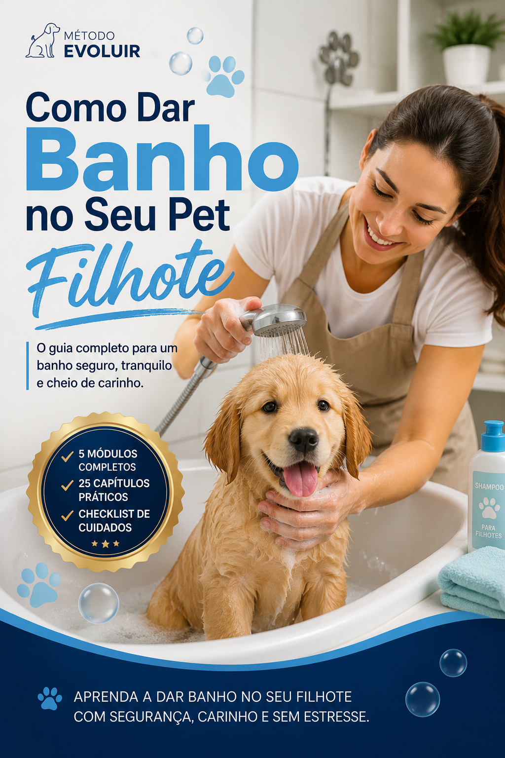 Como dar banho no seu PET filhote