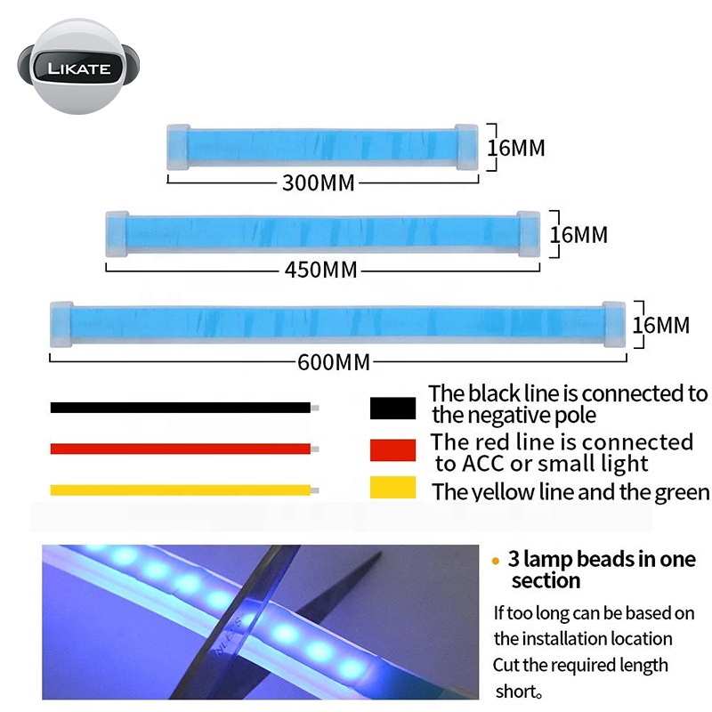 2 pièces de bande LED