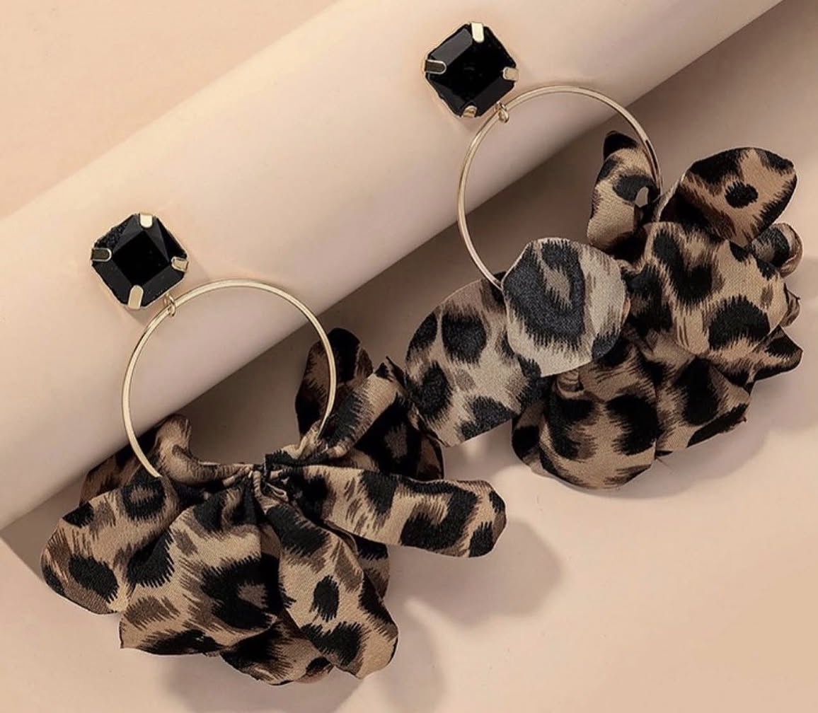 Spunky Leopard Earrings 