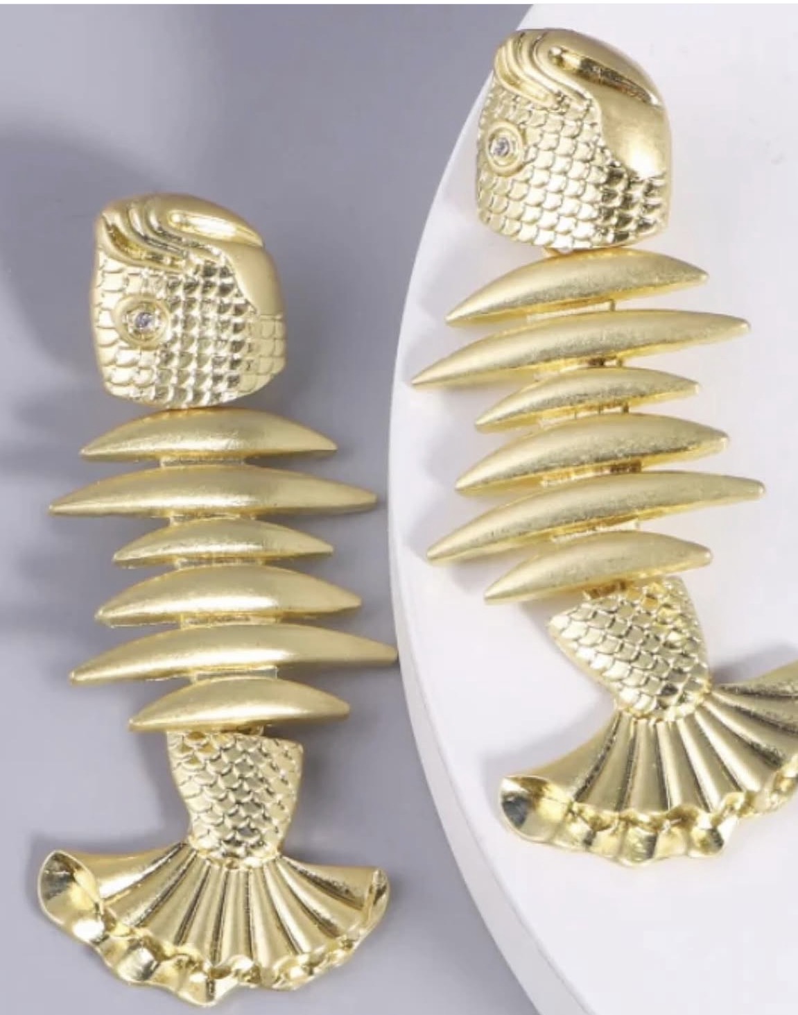 Fishbone Earrings 