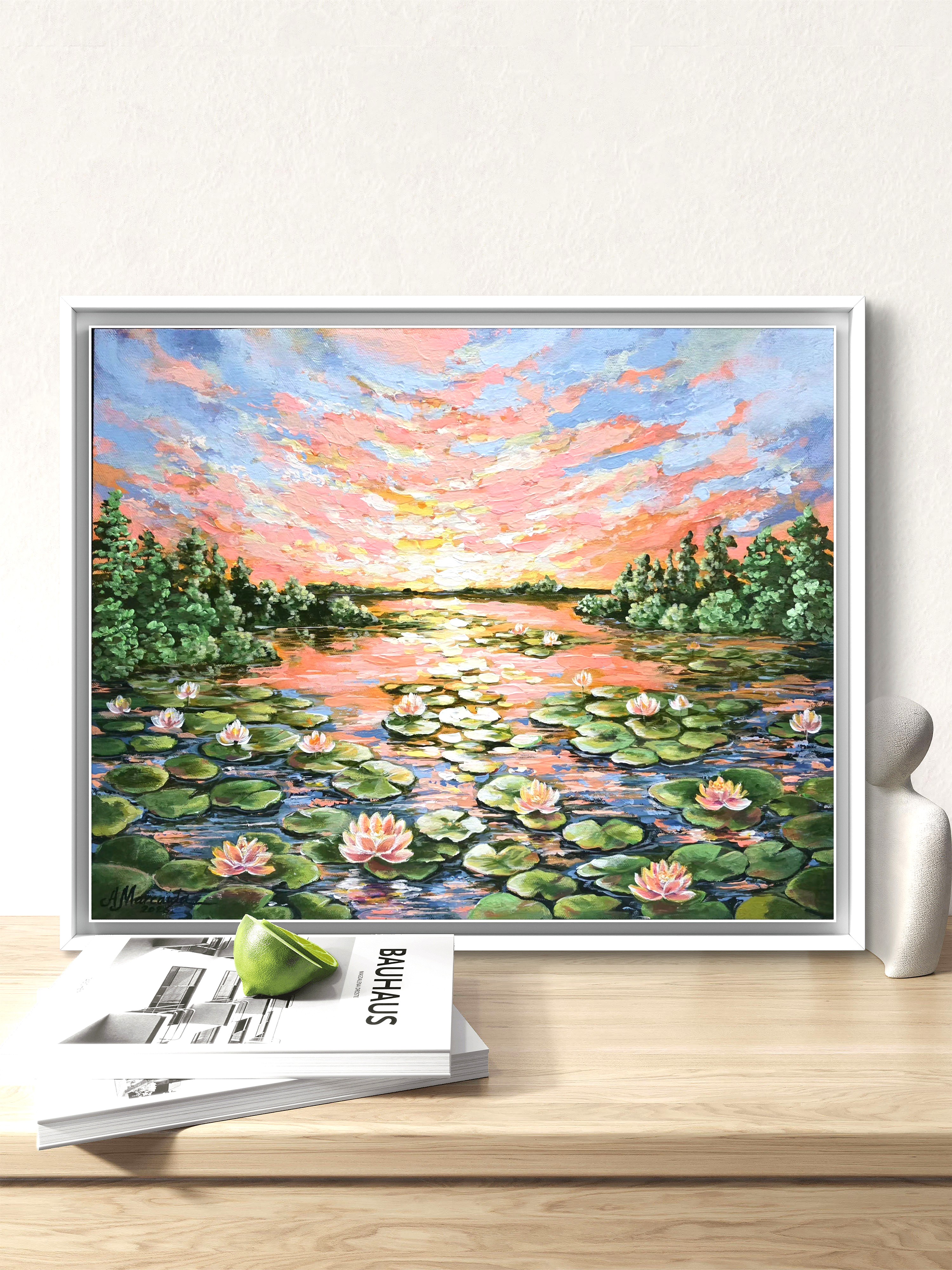 Sunset Water Lilies 