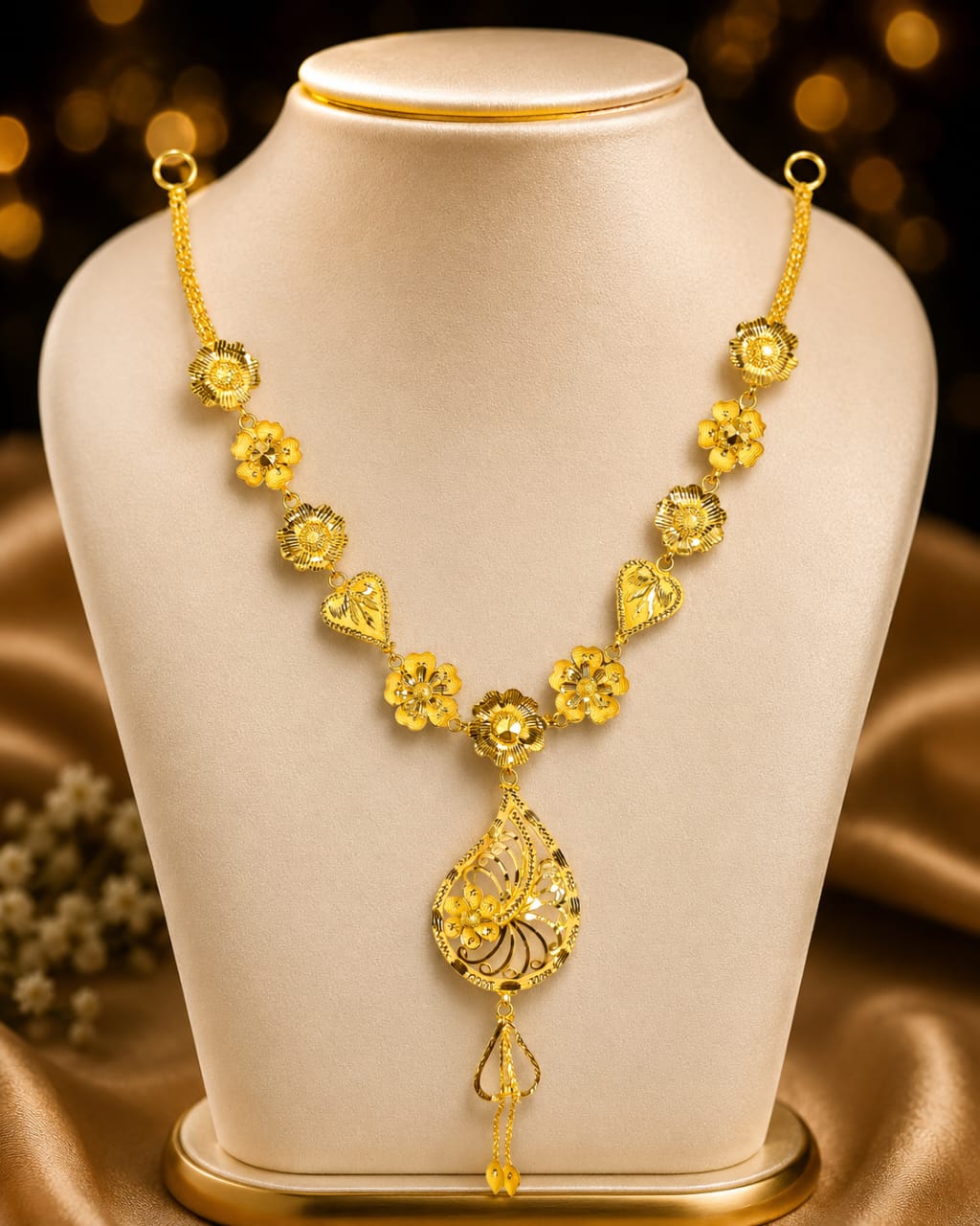 Floral Gold Necklace