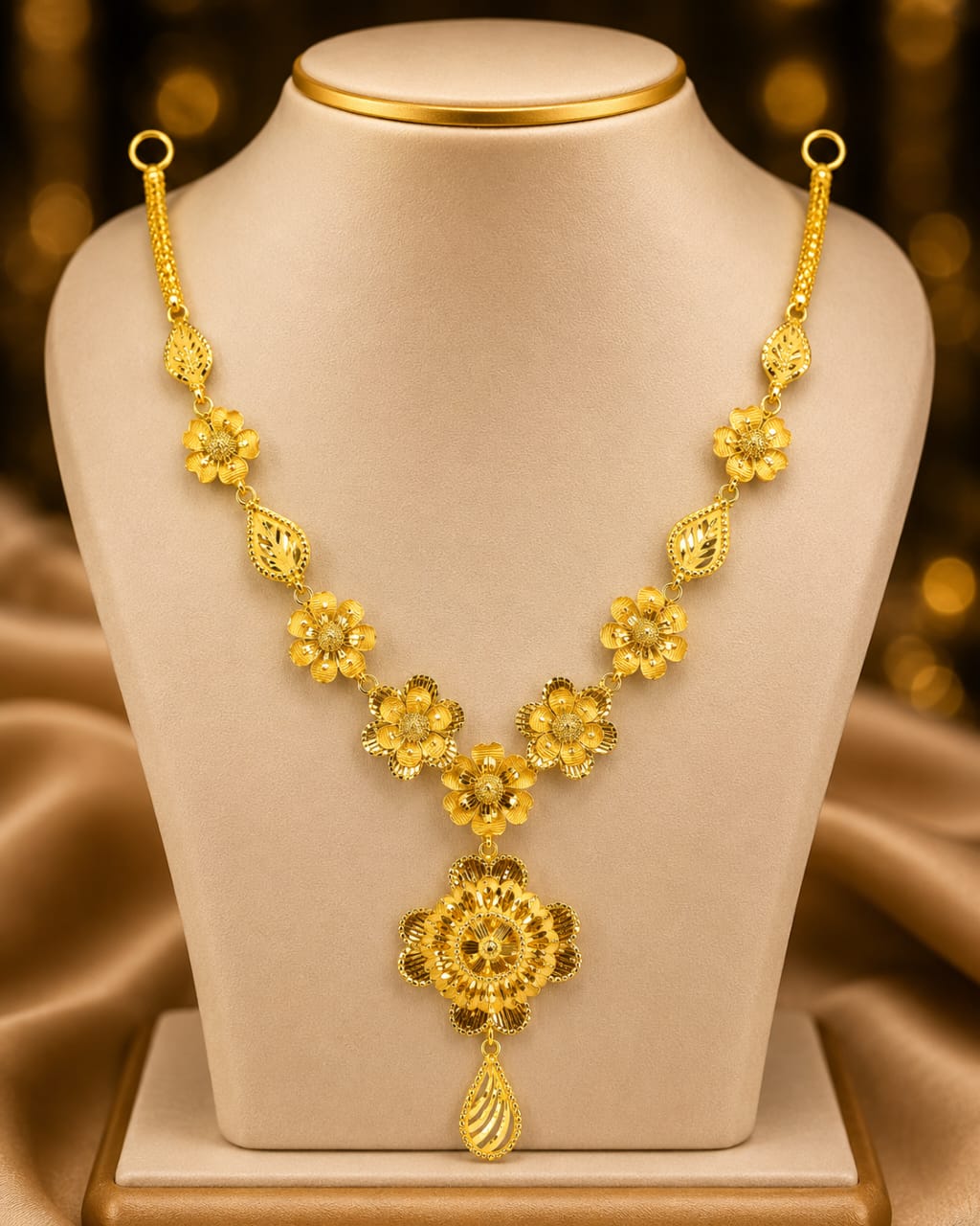 Floral Gold Necklace