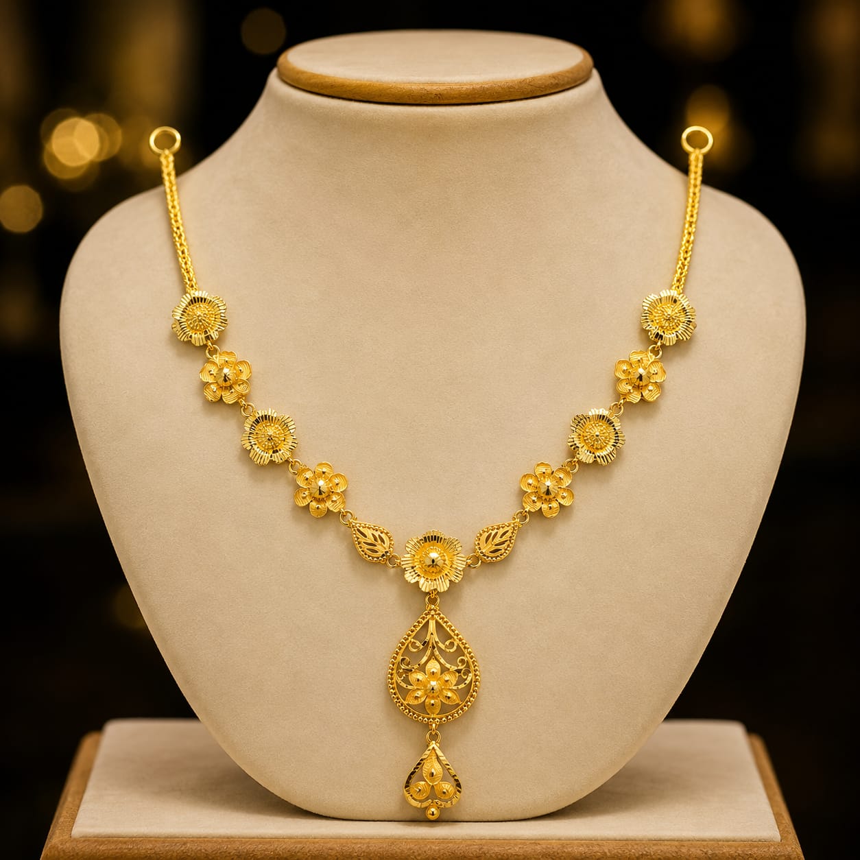 Floral Gold Necklace