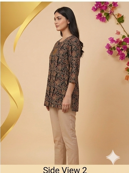 Floral Printed Tunic Top