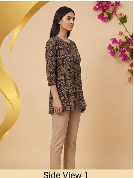 Floral Printed Tunic Top