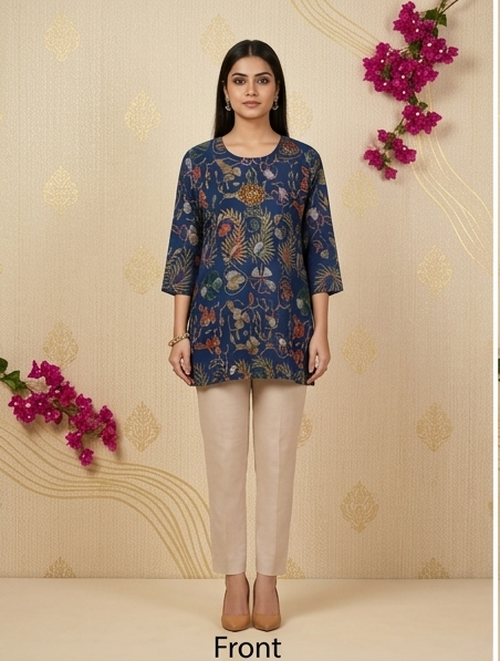 Floral Printed Kurti Set