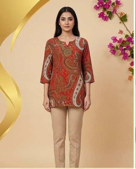 Paisley Print Tunic