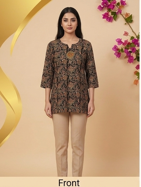 Floral Printed Tunic Top