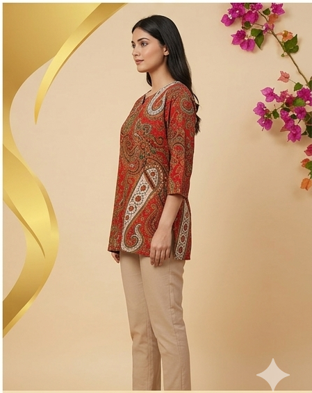 Paisley Print Tunic