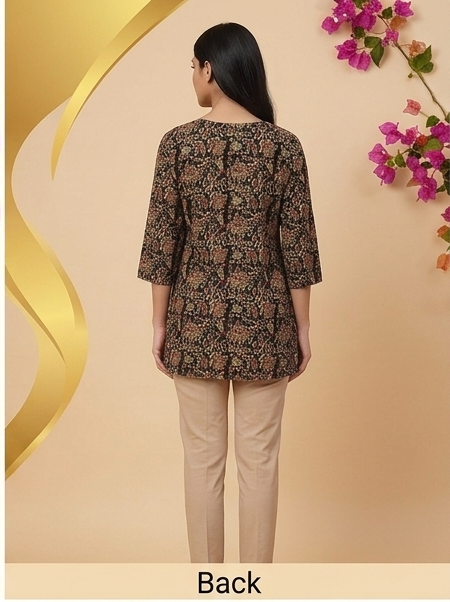 Floral Printed Tunic Top