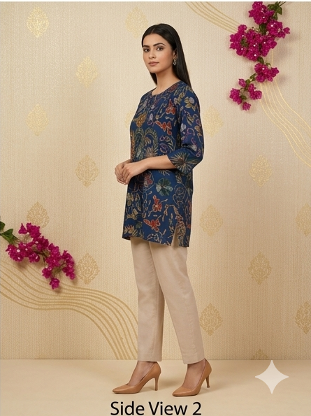 Floral Printed Kurti Set