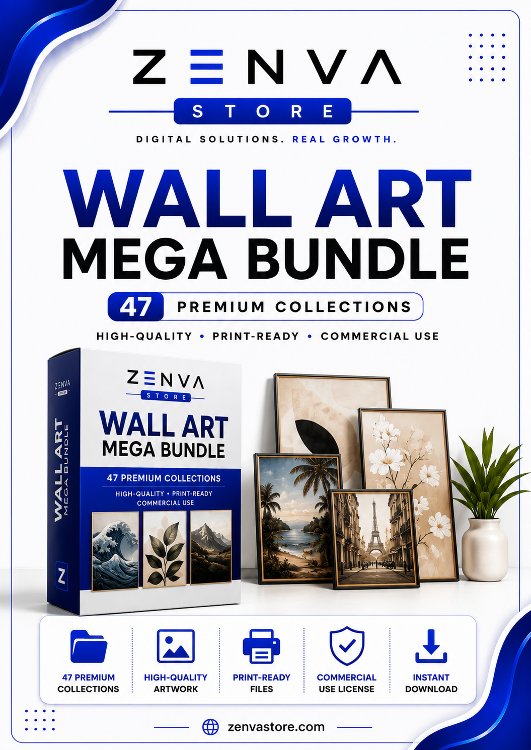 Wall Art Design Library | 150,000+ Premium Printable Artwork