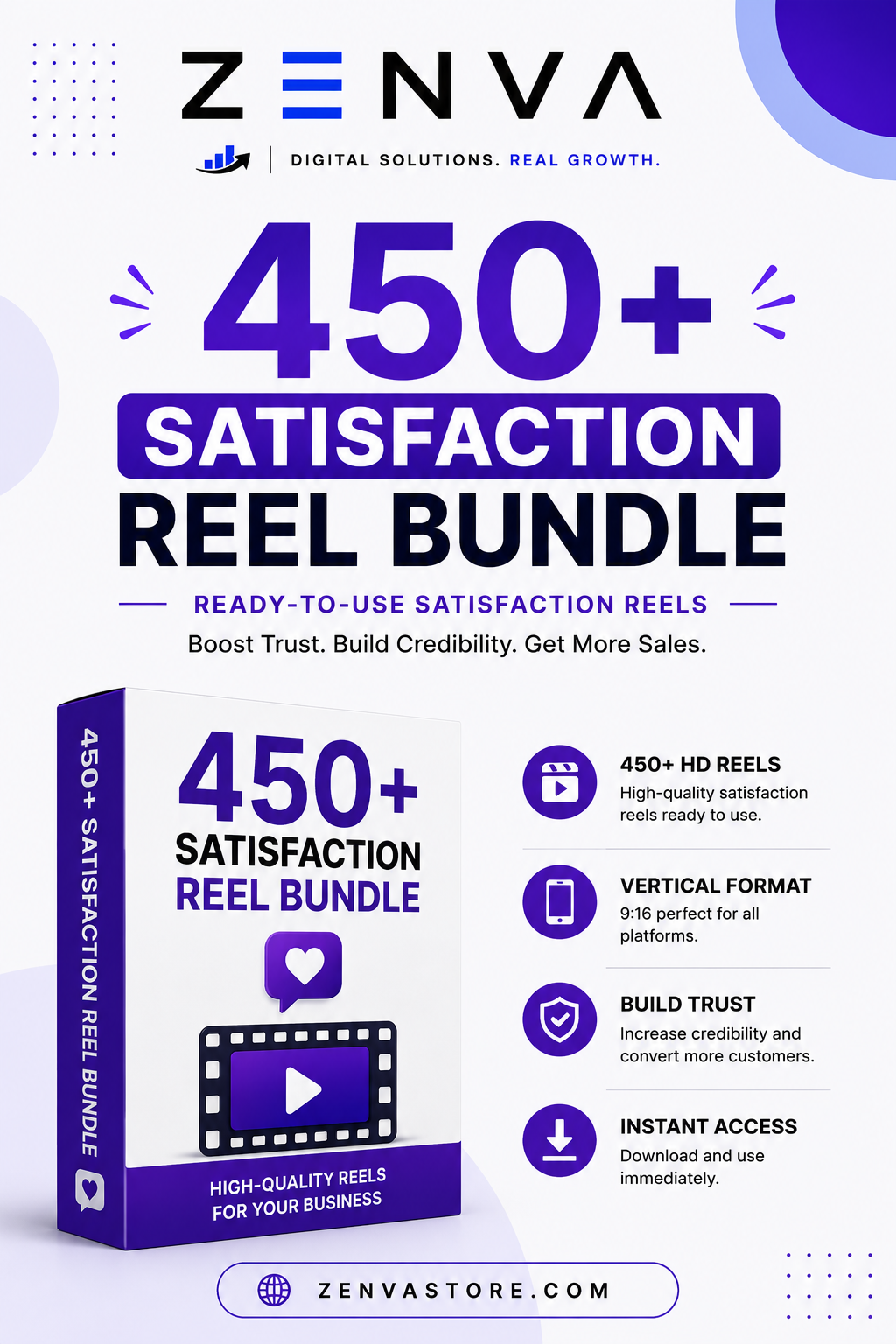 450+ Satisfaction Reel Bundle