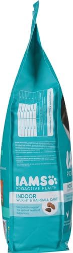 IAMS Proactive Health Dry Cat Food, Indoor Weight and Hairball Care Cat Food Dry Recipe
