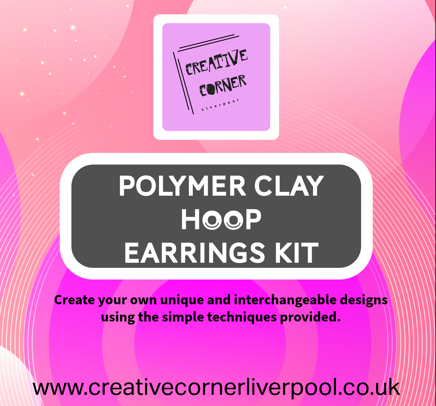 Polymer Clay Hoop Earrings Kit