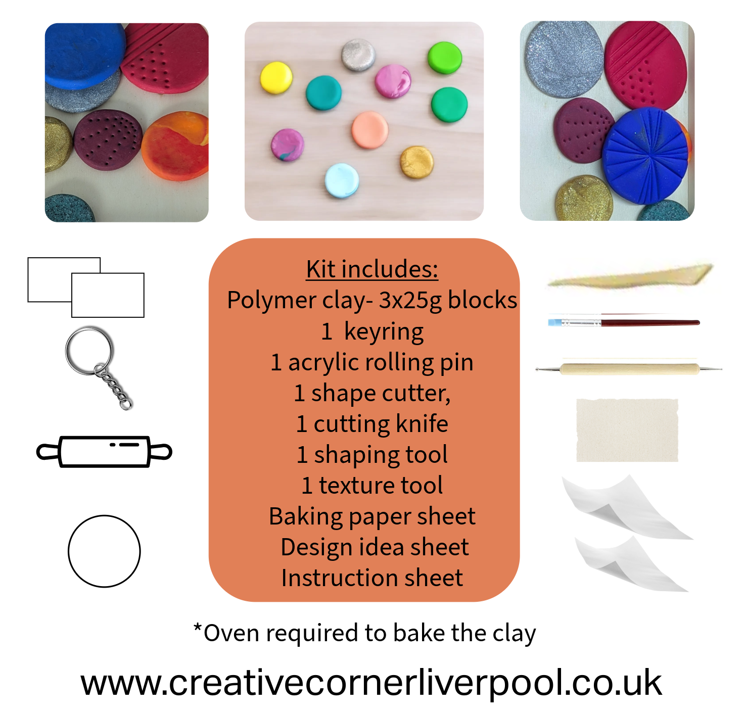 Polymer Clay Fidget Stone Kit