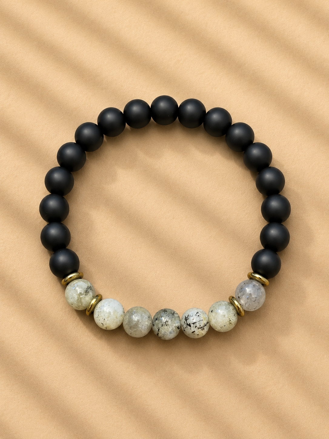 Bransoletka ONYX z labradorytem