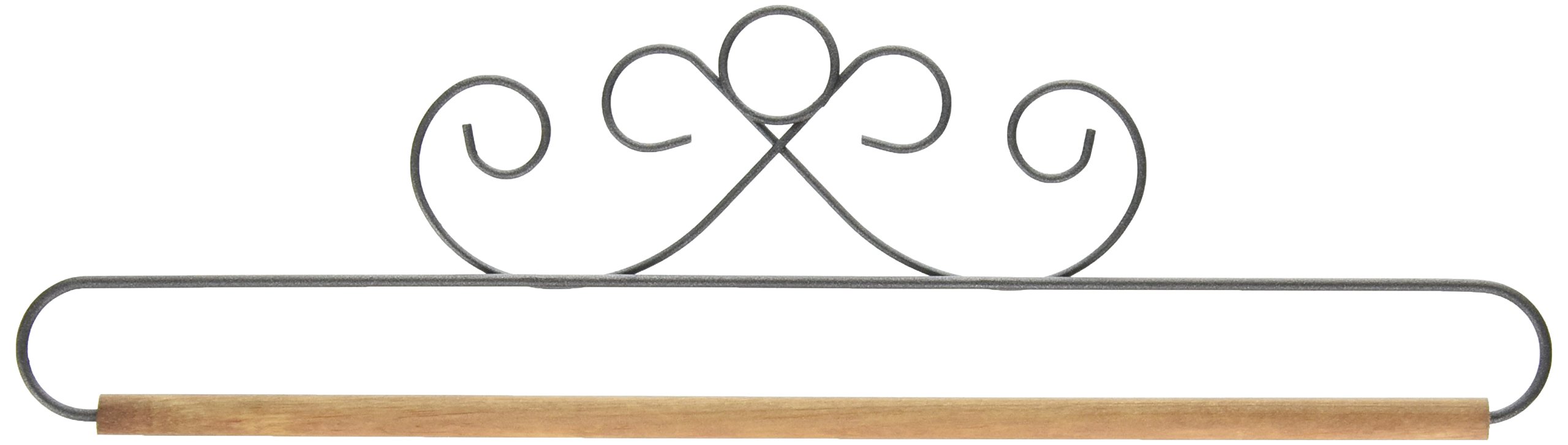 Ackfeld 87607 12in French Curls Gray Fabric Holder, 12"