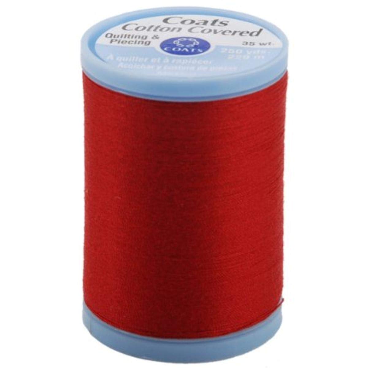 Coats & Clark S925-2250 Cotton Covered Quilting and Piecing Thread, 250-Yard, Red