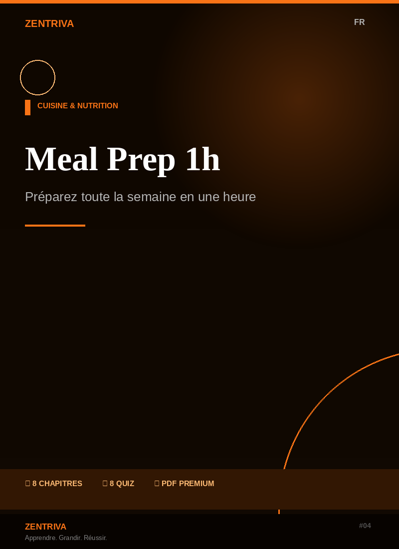 Meal Prep 1h pour la Semaine
