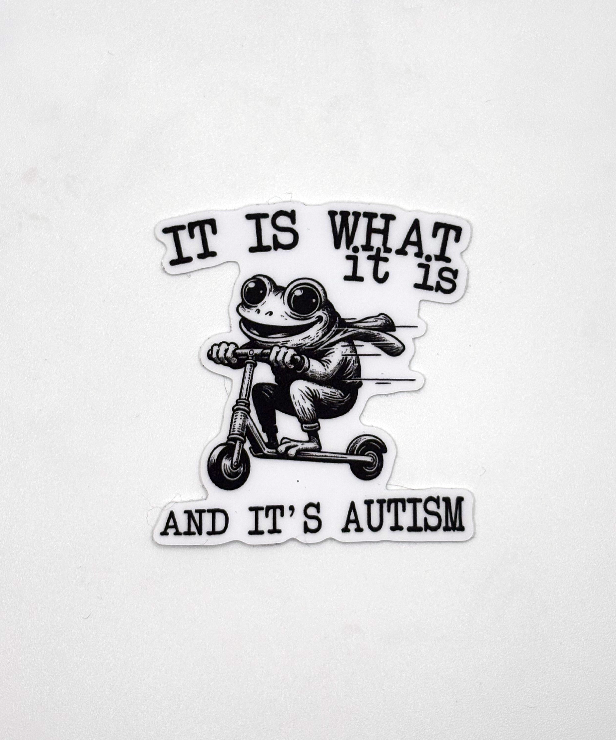 Autism Frog Sticker