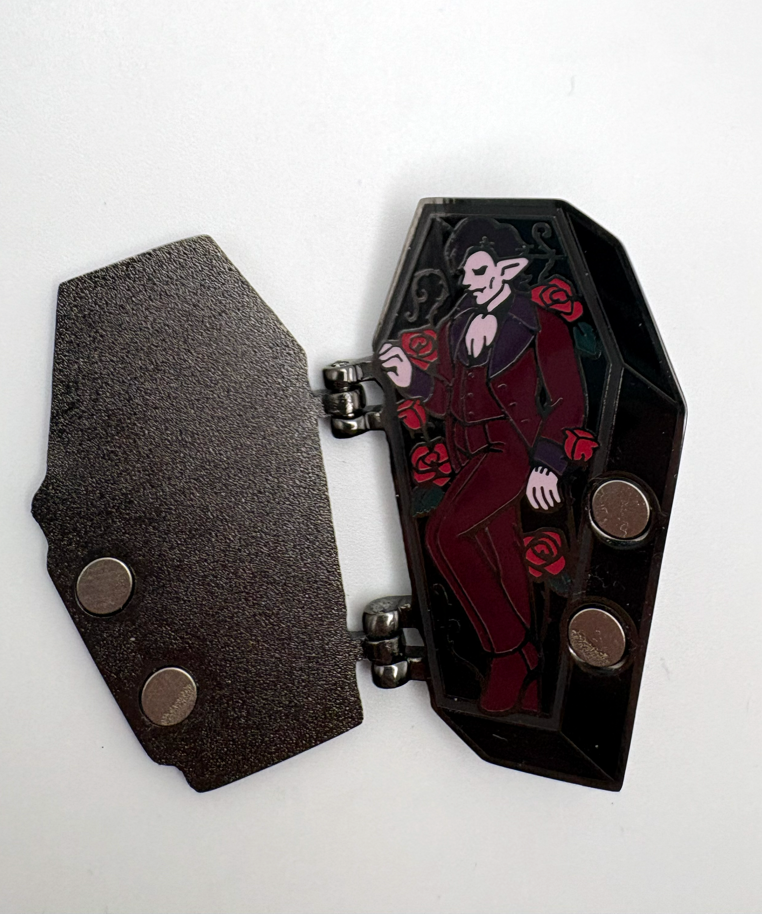 Gothic Coffin Enamel Pin