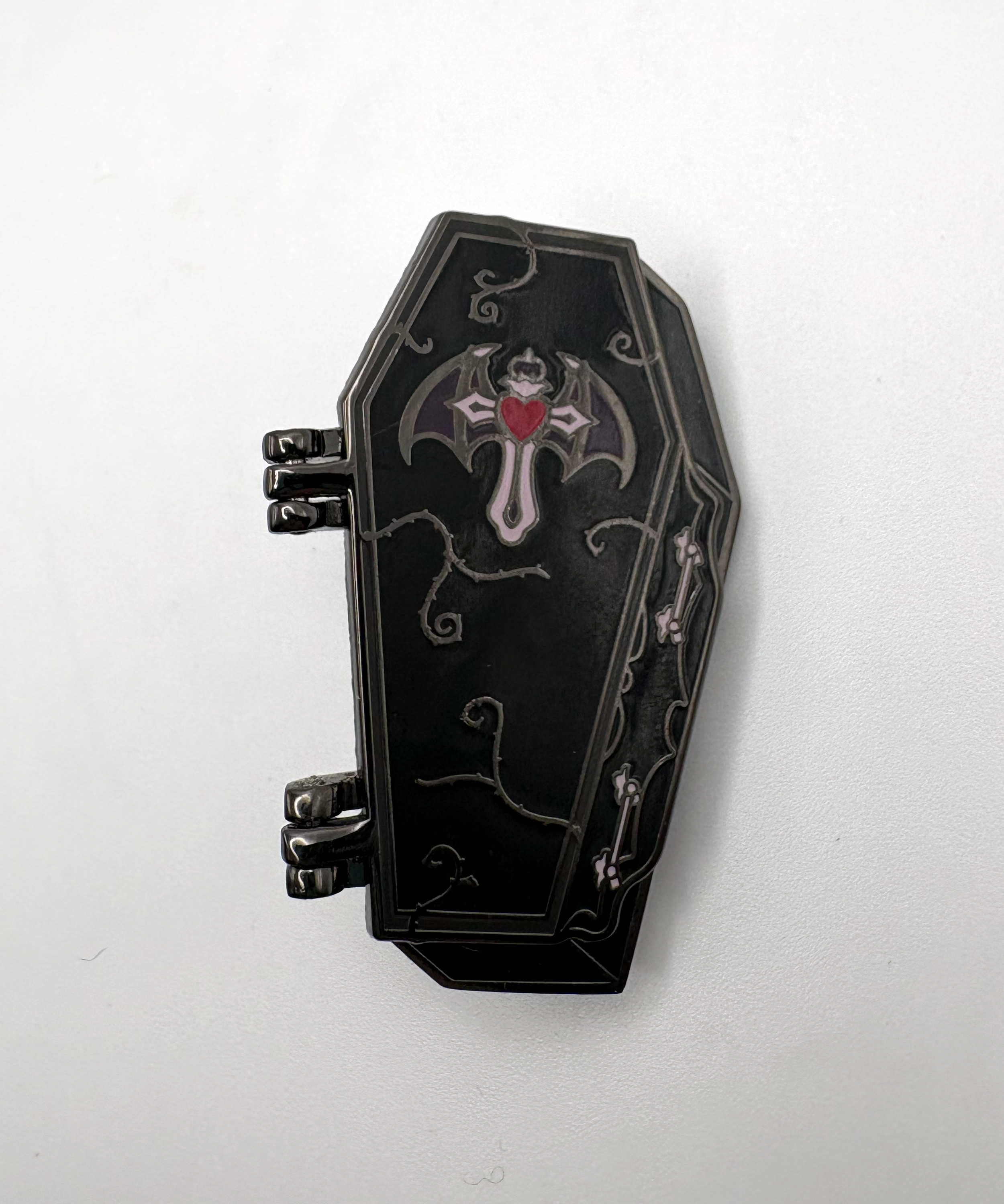 Gothic Coffin Enamel Pin