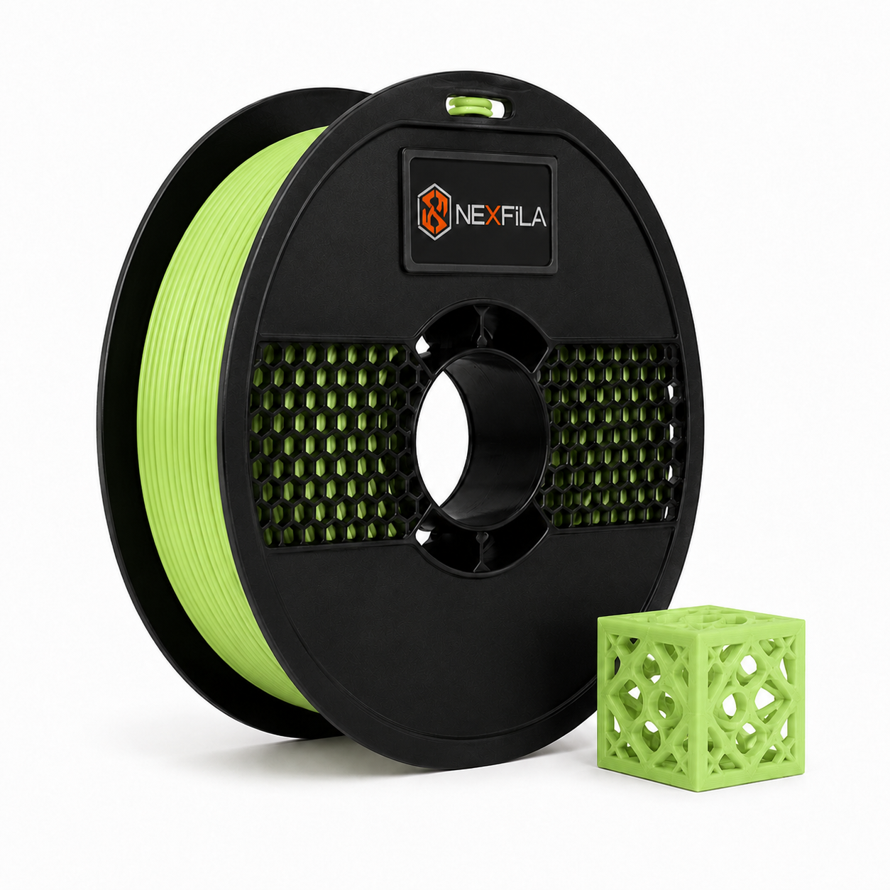NEXFILA PLA+ Light Green 3D Printer Filament | 1.75mm | 1Kg Gross | Compatible with All FDM 3D Printers