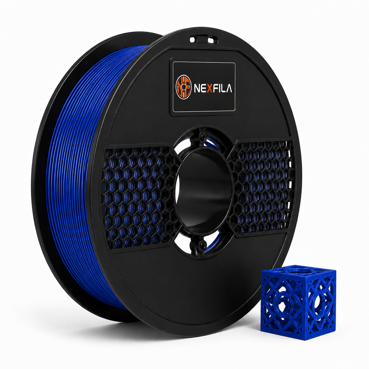 NEXFILA PLA+ DARK BLUE 3D Printer Filament | 1.75mm | 1Kg Gross | Compatible with All FDM 3D Printers