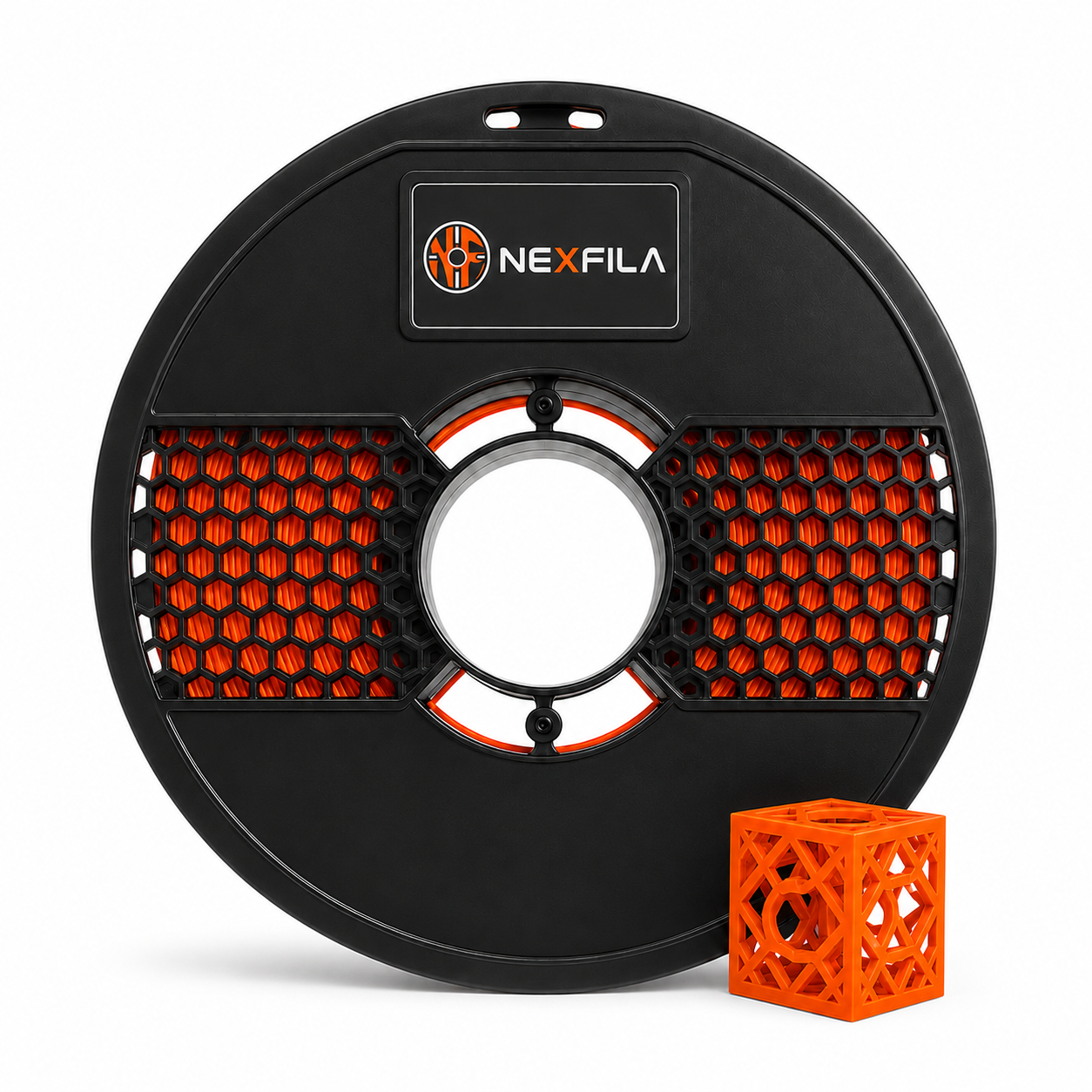 NEXFILA PLA+ Orange 3D Printer Filament | 1.75mm | 1.1Kg Gross | Compatible with All FDM 3D Printers