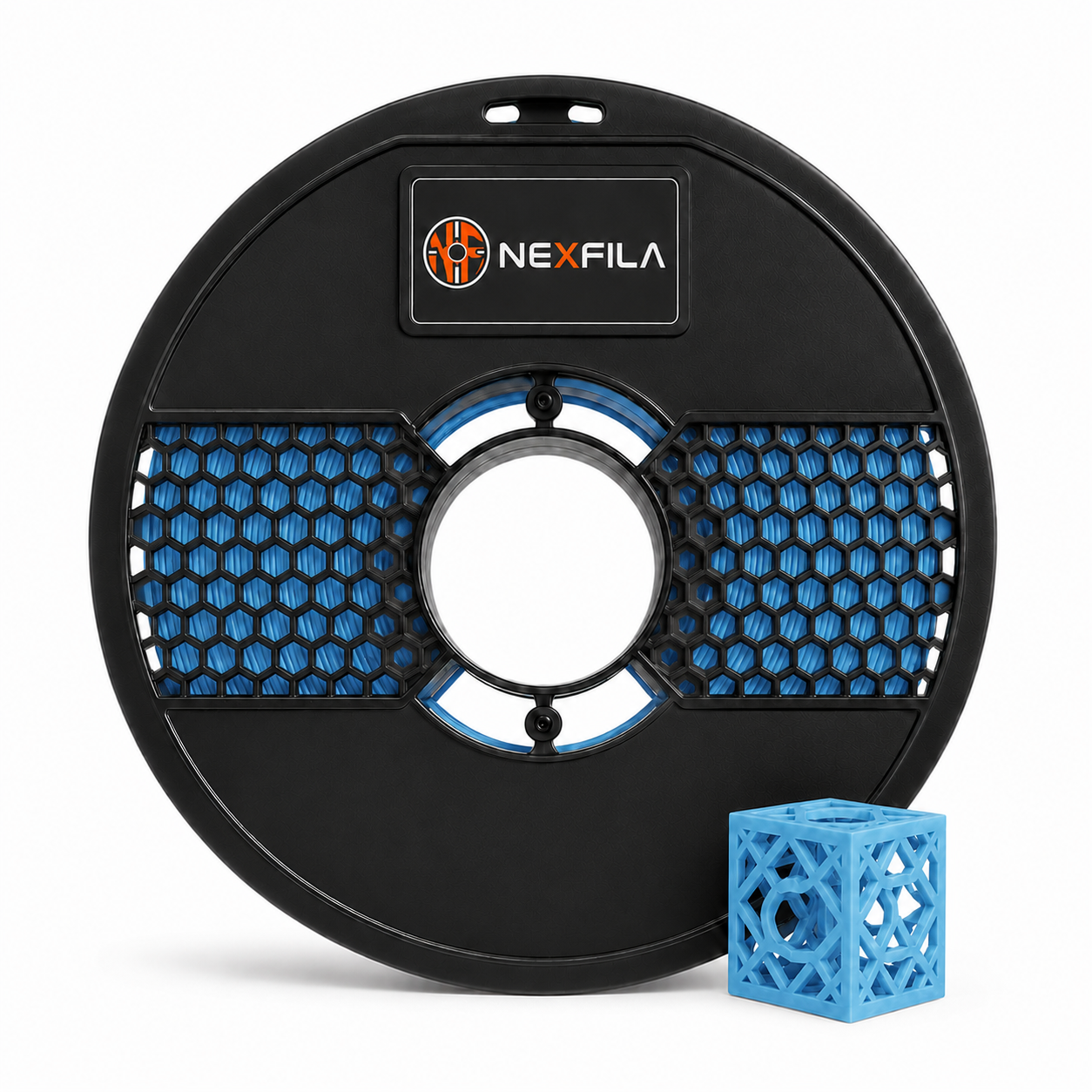 NEXFILA PLA+ SKY BLUE 3D Printer Filament | 1.75mm | 1Kg GROSS  | Compatible with All FDM 3D Printers