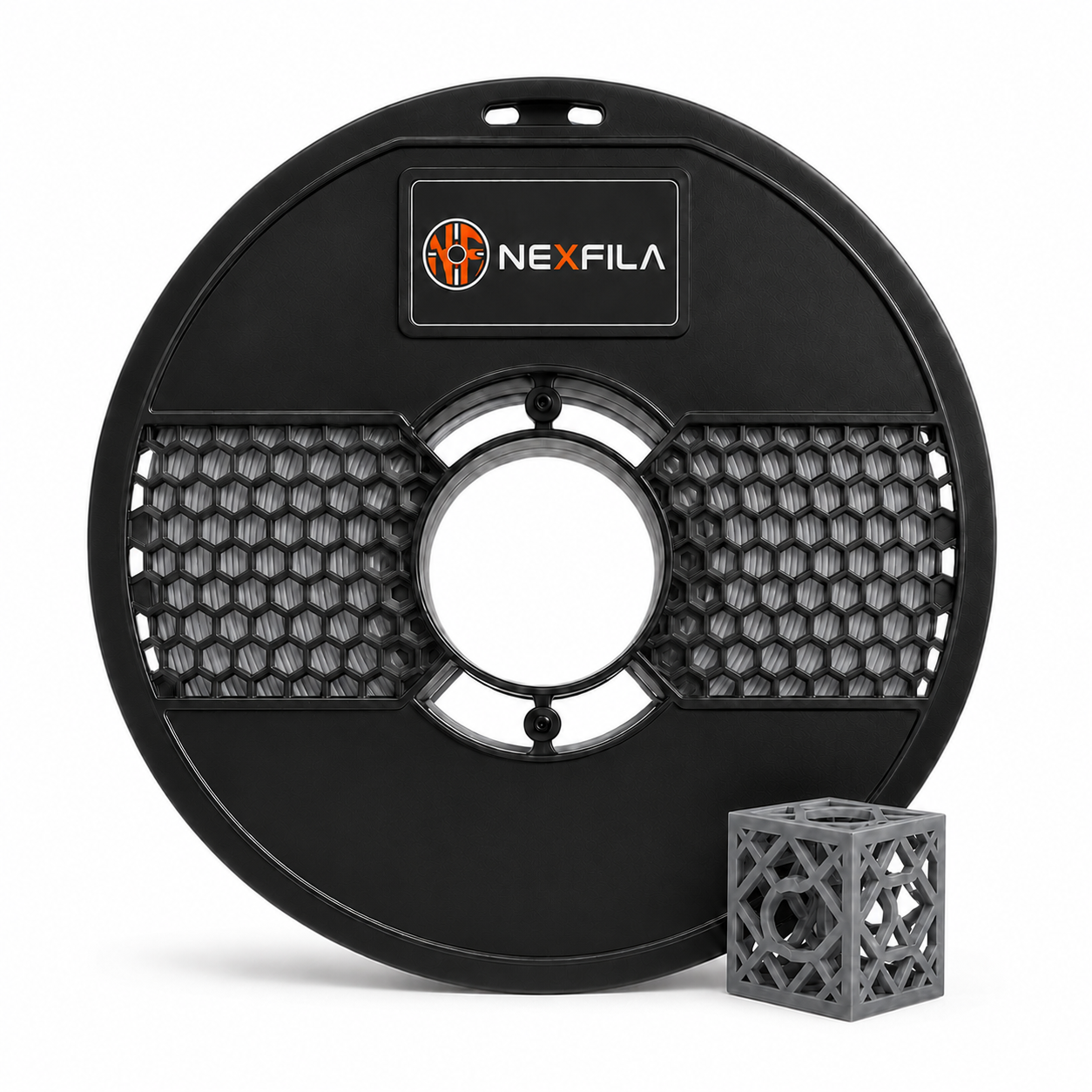 NEXFILA PLA+ Light Gray 3D Printer Filament | 1.75mm | 1.1Kg | Compatible with All FDM 3D Printers