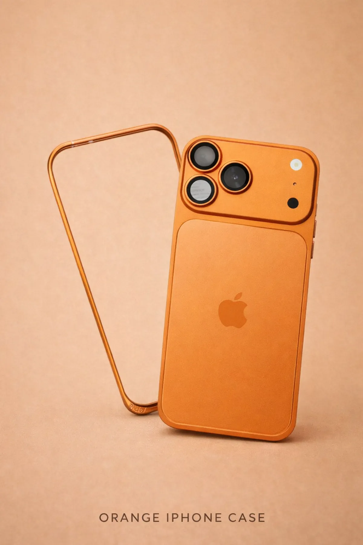 Metallic Orange iPhone Case